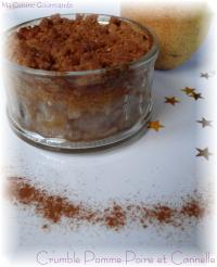 Crumble Pommes, Poires et Cannelle