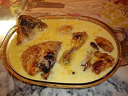 Cuisses de Poulet Rties, Sauce Cancoillotte