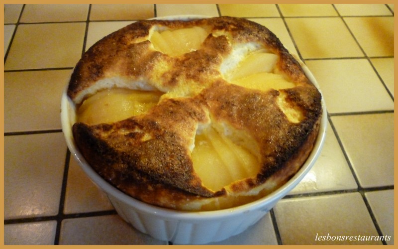 Entremets aux poires et fromage blanc