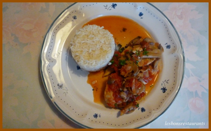 Escalopes de Dinde aux Champignons et aux Tomates