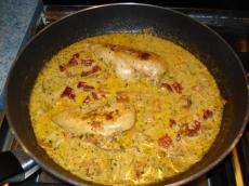 Escalopes de Poulet aux Chicons et Tomates