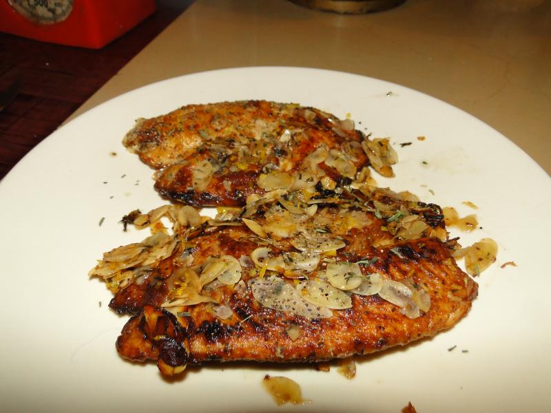 Filets de Poisson aux Amandes et au Citron