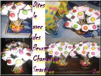 Fleurs Chamallows pour Dcoration d\'un Dessert