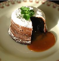 Fondant au Chocolat, Coeur de Caramel au Beurre Sal