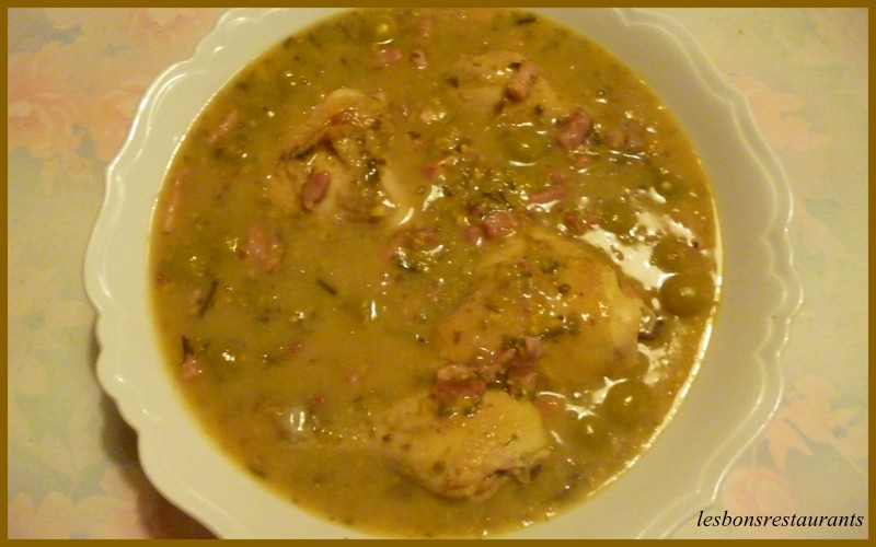 Fricasse de Poulet aux Olives