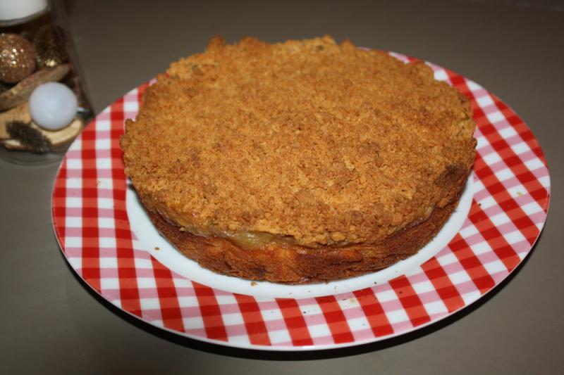 Gteau aux pommes faon crumble