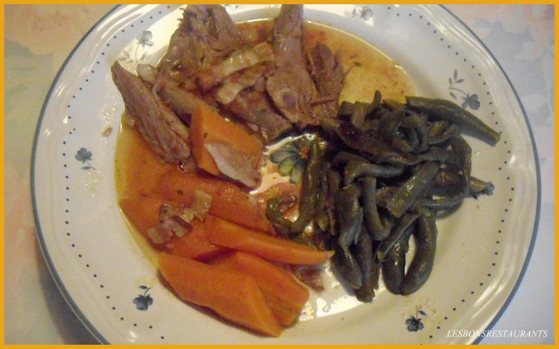 Gigot d\'Agneau Brais au Vin Blanc