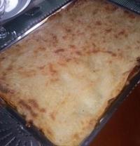 Lasagnes au buf, cleri et coriandre frache