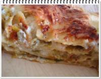 Lasagnes Poireaux et Saumon Fum