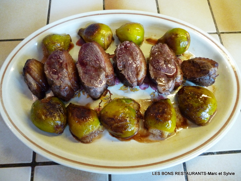 Magret de canard aux figues