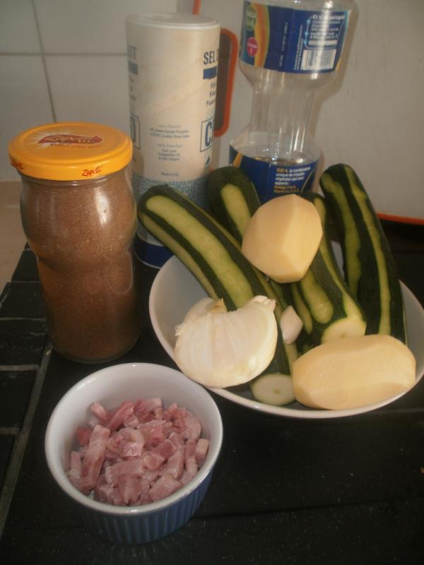 Massal de Courgettes aux Lardons