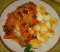 Mitonn de Poulet aux Raisins secs et Carottes