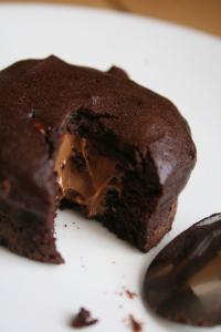 Moelleux Chocolat Noir au Coeur Fondant de Praliné