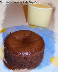 Moelleux Coeur Coulant Chocolat Blanc, Crme Anglaise \