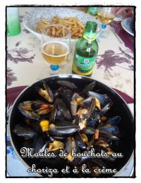 Moules  la Crme et au Chorizo