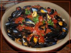 Moules  la Provenale et au Vin Blanc