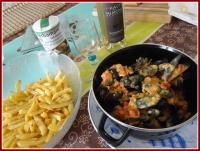 Moules  la Tomate et au Curry