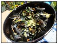 Moules Marinires  la Crme et au Boursin