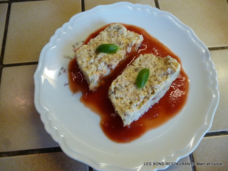 Mousse de lieu aux crevettes