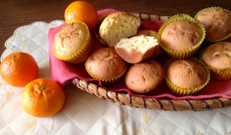 Muffins au fromage frais et clémentines