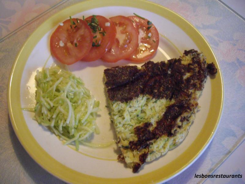 Omelette aux Courgettes rpes