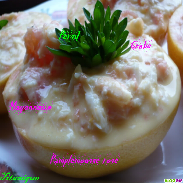 Pamplemousse Rose au Crabe