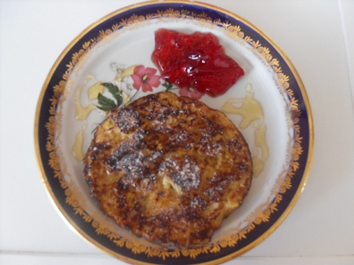 Pancakes au reste de brioche