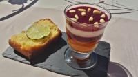 Panna cotta abricots et fruits rouges