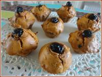 Petits cakes  la farine  la tomate, lardons et olives 