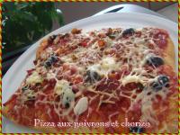 Pizza aux Poivrons et Chorizo