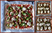 Pizza Végétarienne aux Brocolis, Artichauts et Champignons