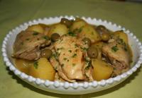 Poulet au citron et pommes de terre