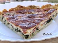 Quiche  la Roquette et Jambon Cru