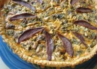 Quiche aux Fanes de Radis et Magrets de Canard