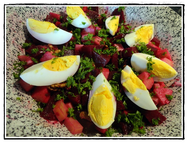 Salade Composée de Betteraves Rouges