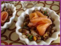 Salade de Lentilles au Saumon Fum et Agrumes