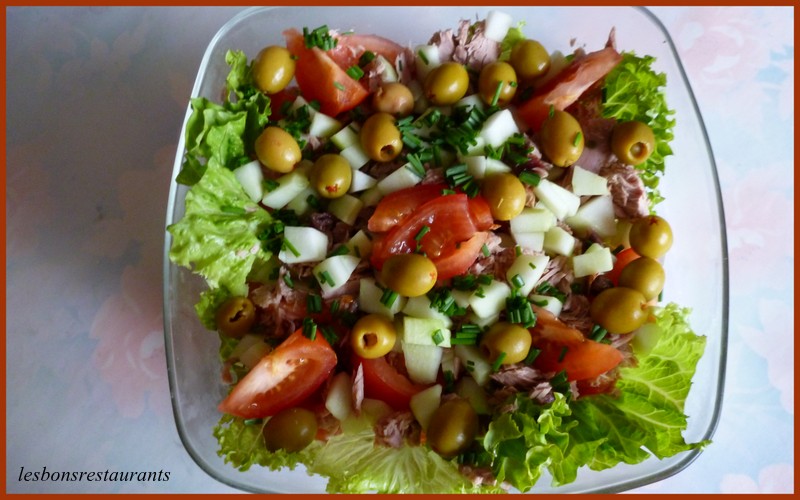 Salade de Tomates, Thon et Concombre