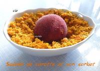 Sorbet de Betterave sur Brunoise de Carottes Nouvelles