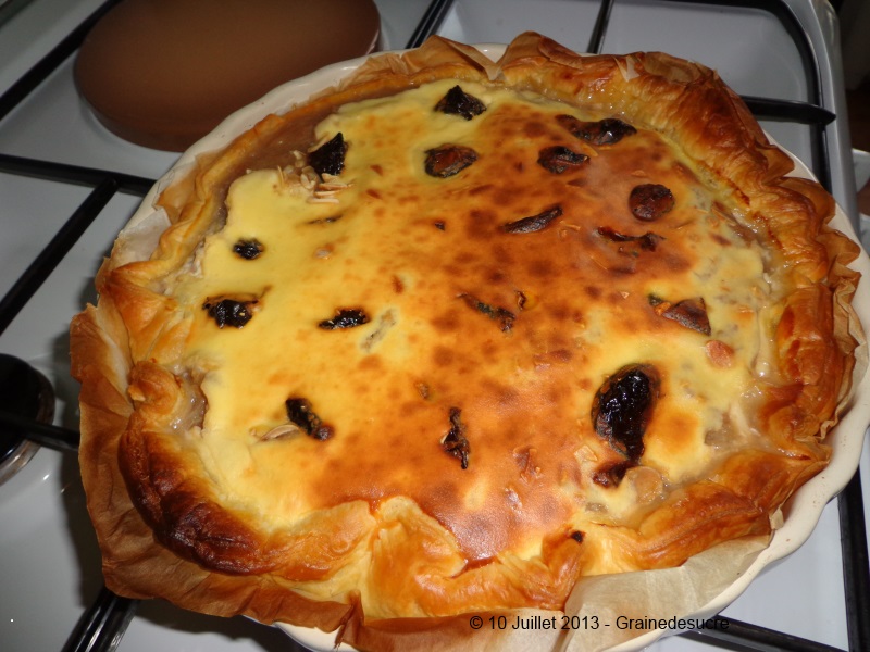 Tarte  la Rhubarbe et aux Pruneaux