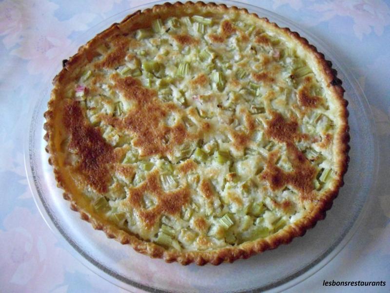 Tarte  la Rhubarbe et Noix de Coco