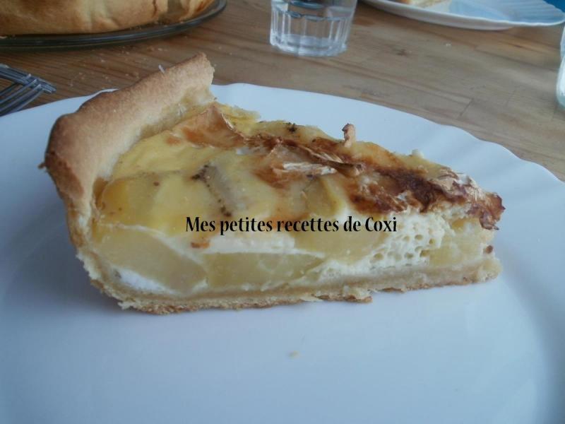 Tarte au camembert et pommes de terre