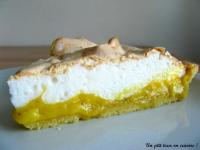 Tarte au Citron sur sa Pte Sable Maison