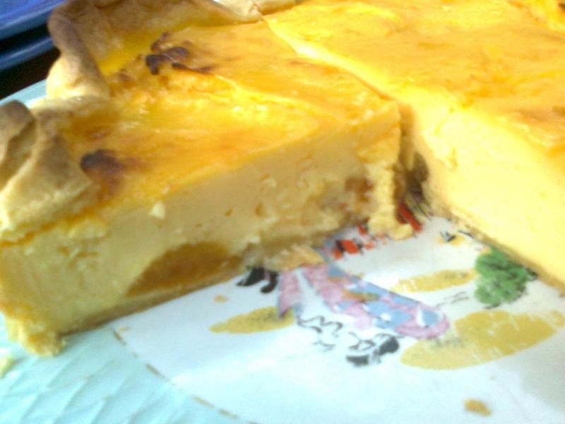 Tarte au Flan Ptissier et aux Abricots