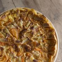 Tarte aux abricots et aux pches