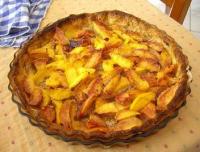 Tarte aux Brugnons  la Poudre de Noisettes