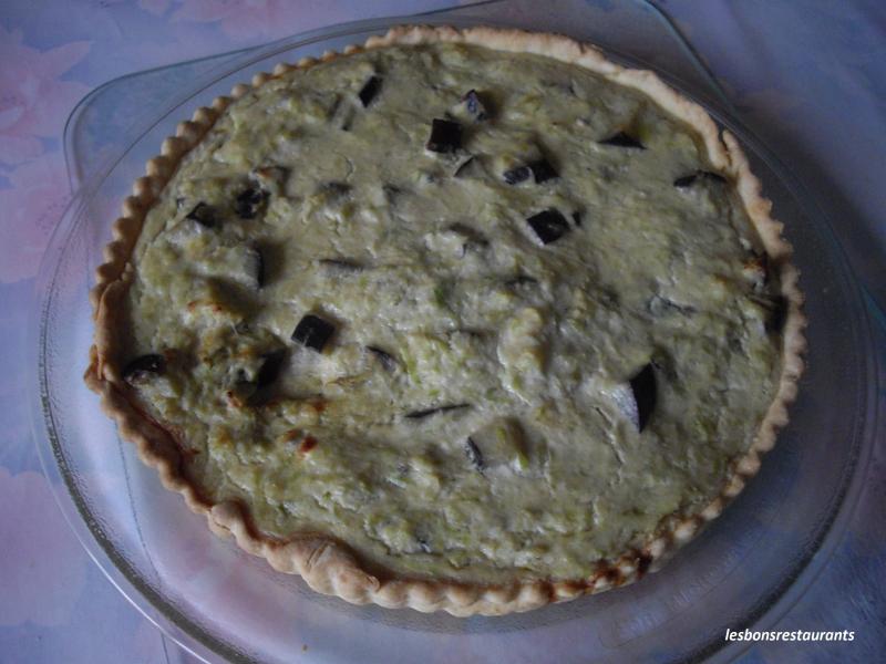 Tarte aux Courgettes, Aubergines, Chvre et Moutarde