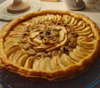 Tarte aux Pommes et aux Raisins