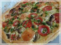 Tarte aux Tomates, Champignons et Chvre