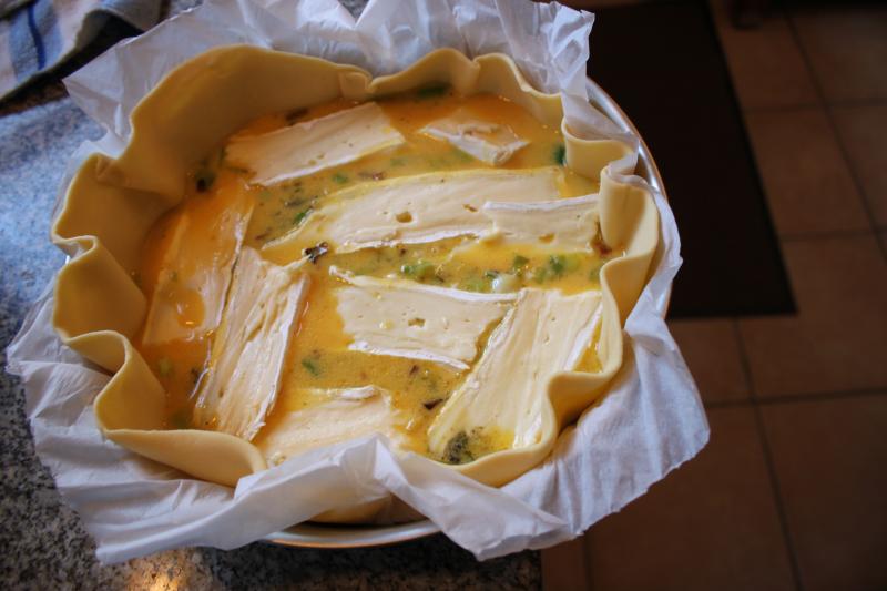 Tarte Brie et Poireaux 