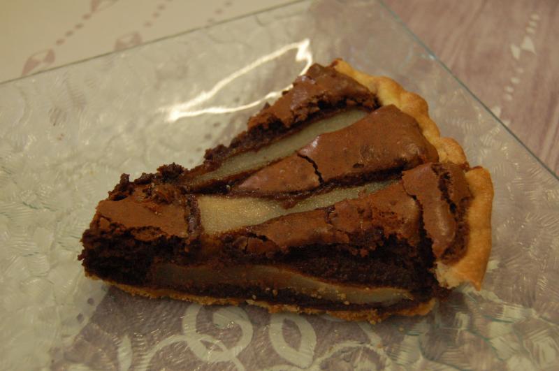 Tarte Chocolat et Poires